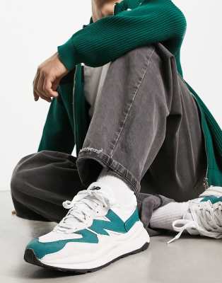New Balance 5740 trainers in off white and green - ASOS Price Checker