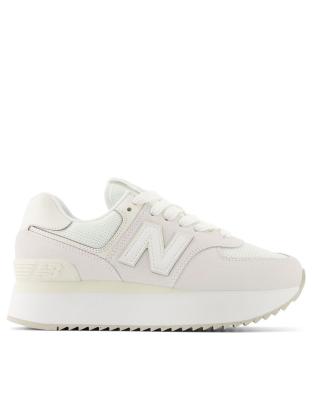 New Balance 574Z platform sneakers in white - WHITE | ASOS