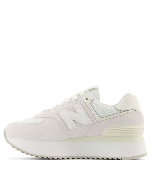 New Balance 574Z platform sneakers in white - WHITE