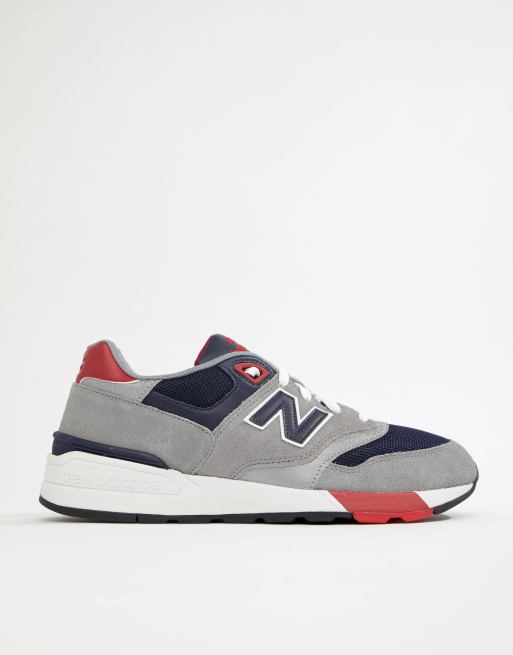New Balance - 597 - Sneakers grigie ML597AAB, 3 di 4