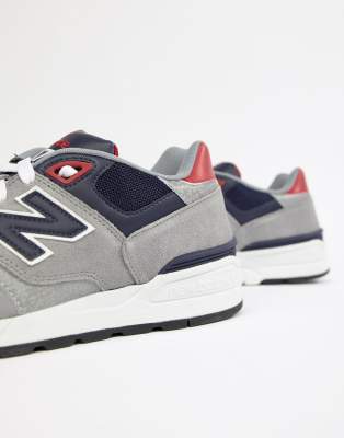 new balance 597 grey navy red