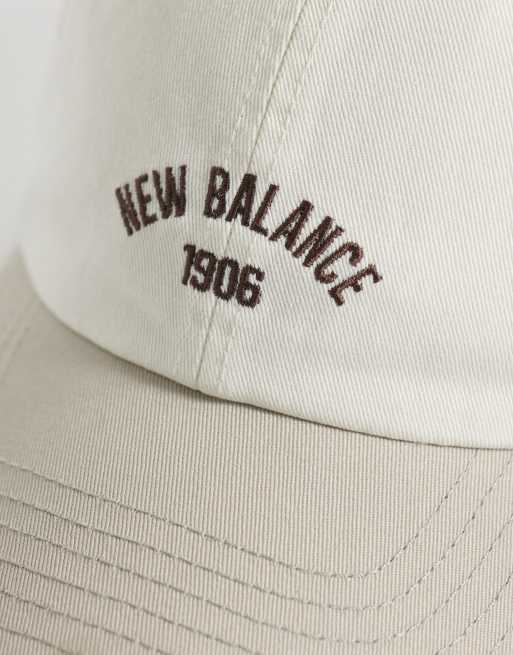 New Balance 6 panel 1906 cap in off- white, 3 of 3