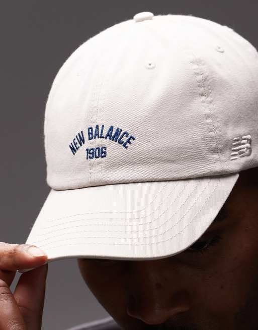New Balance 6 panel 1906 hat in off white, 3 of 3