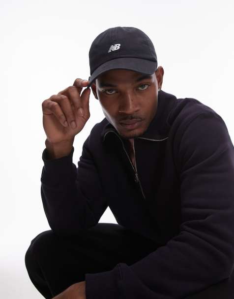 New Balance 6 panel NB logo cap in black - view 1