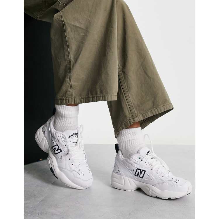 New balance 608 homme on sale blanche