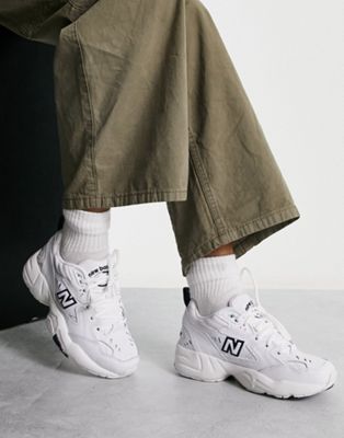 New Balance 608 chunky sneakers in white ASOS