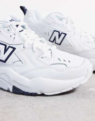 new balance 608 chunky trainers in white