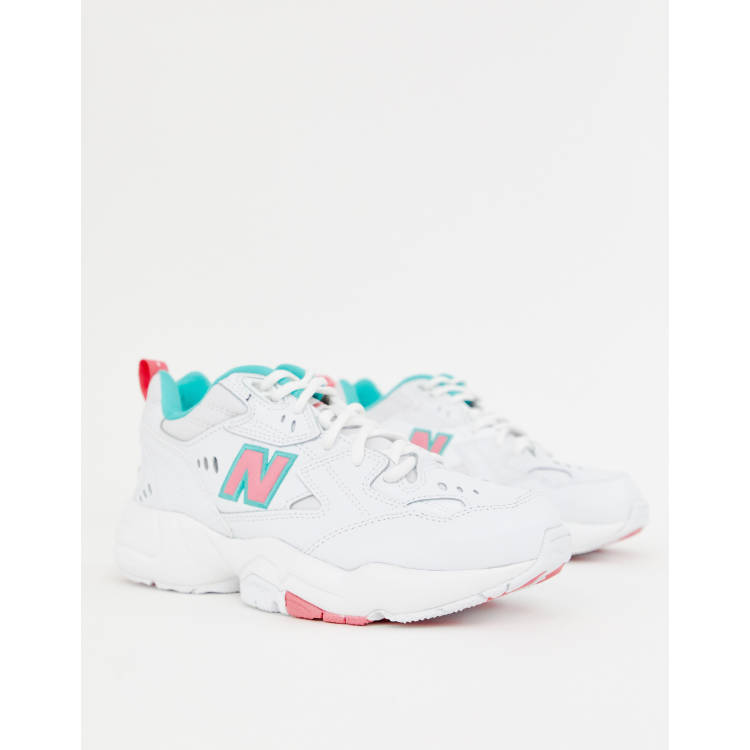 New balance 608 cinza best sale e rosa