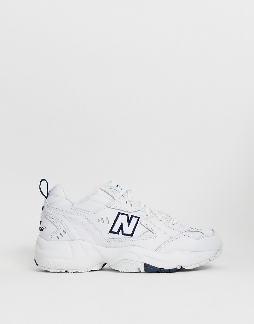 New Balance - 608 - Sneakers bianche con suola spessa-Bianco
