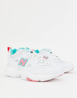 new balance bianche e rosa