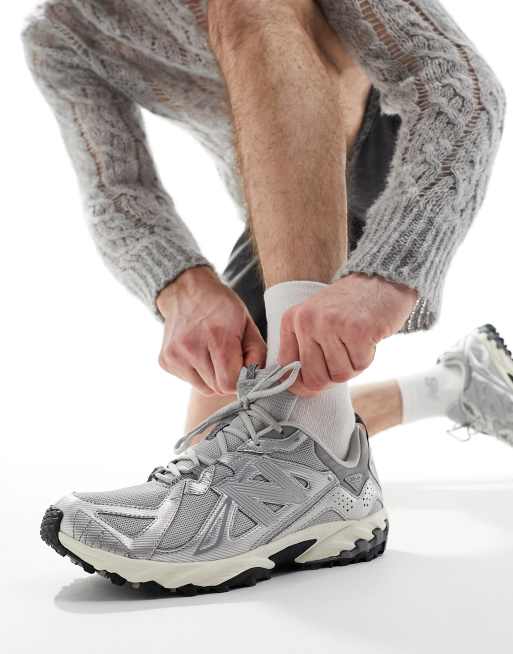 New Balance –  610 Srebrne buty sportowe