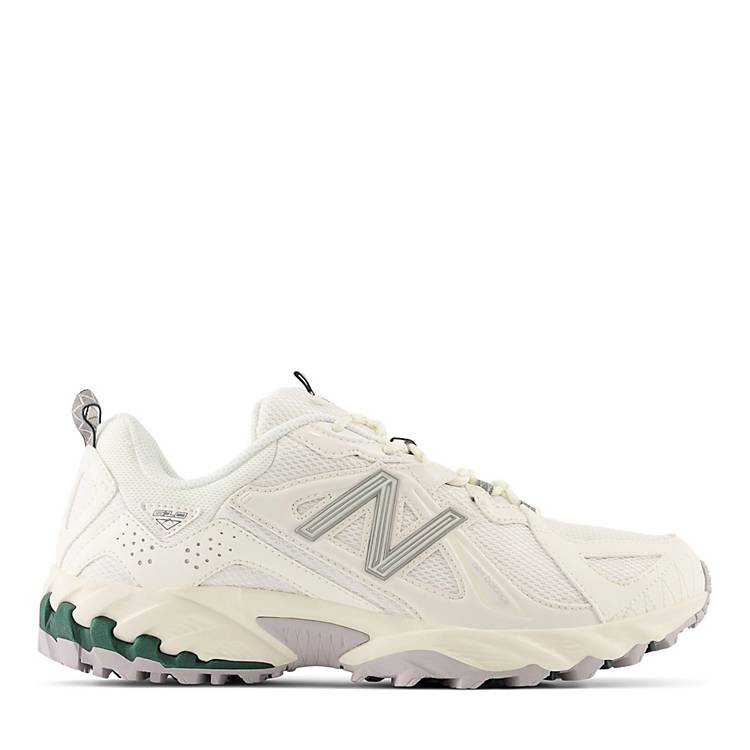 New Balance 610T sneakers in cream with green detail | ASOS