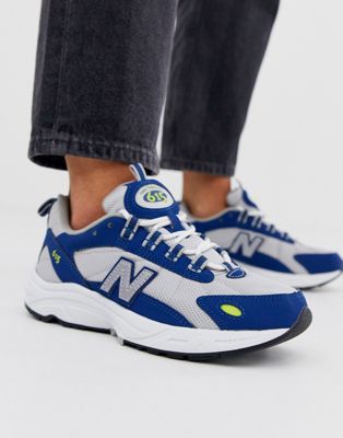 New Balance - 615 - Sneakers argento e blu | ASOS
