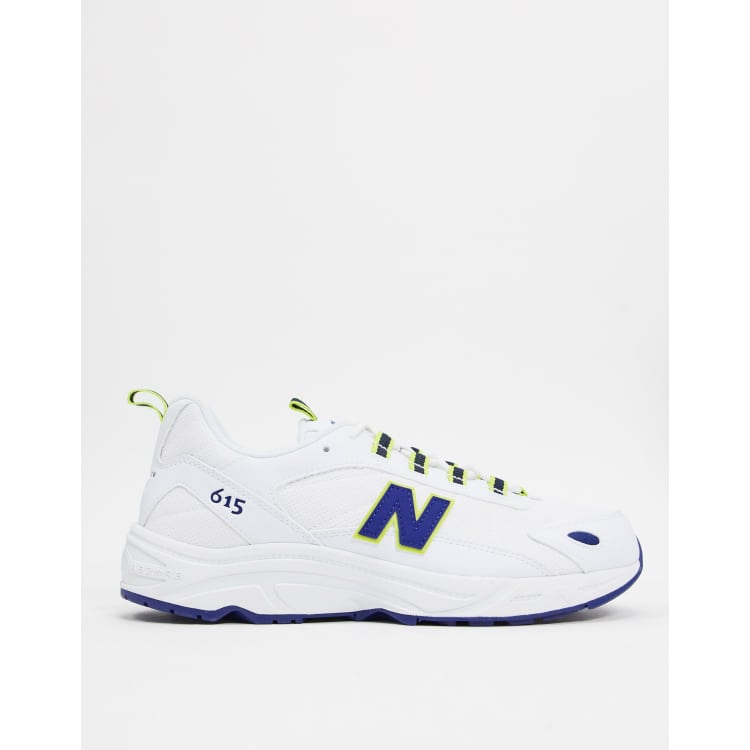New Balance 615 trainers in white ASOS