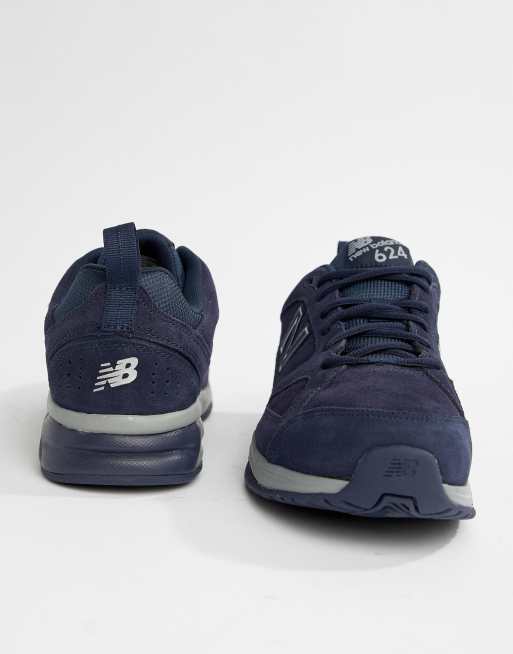 New balance 624 shop trainers in navy