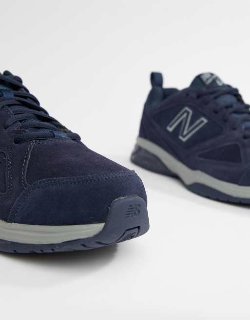 New balance 624 shop trainers in navy