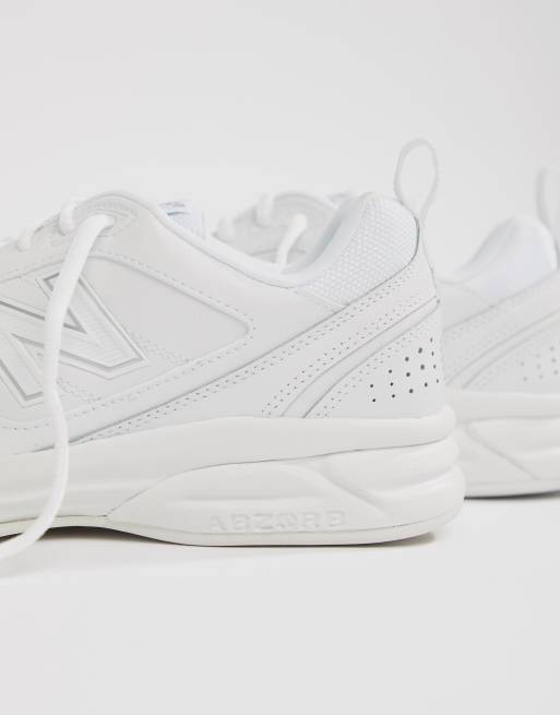 New balance 624 store white chunky trainers