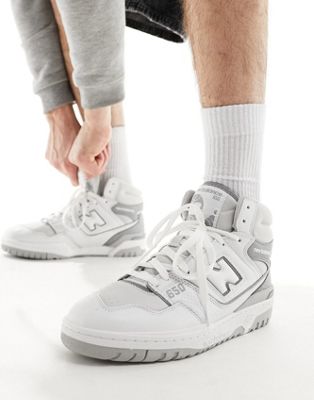 New Balance 650 trainers in white and grey