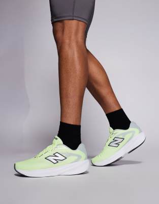 New Balance 680 running trainers in neon yellow