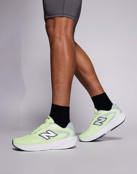 New Balance 680 running trainers in neon yellow - view 1
