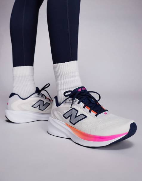 New Balance - 680 - Sneakers da corsa bianco sporco e rosa - view 1