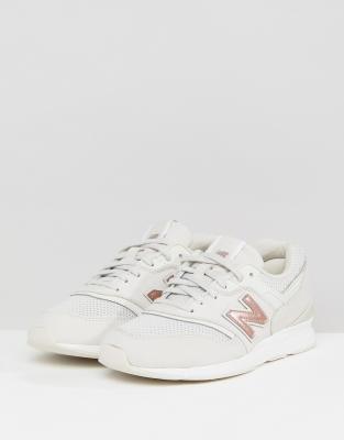 new balance bianche e oro