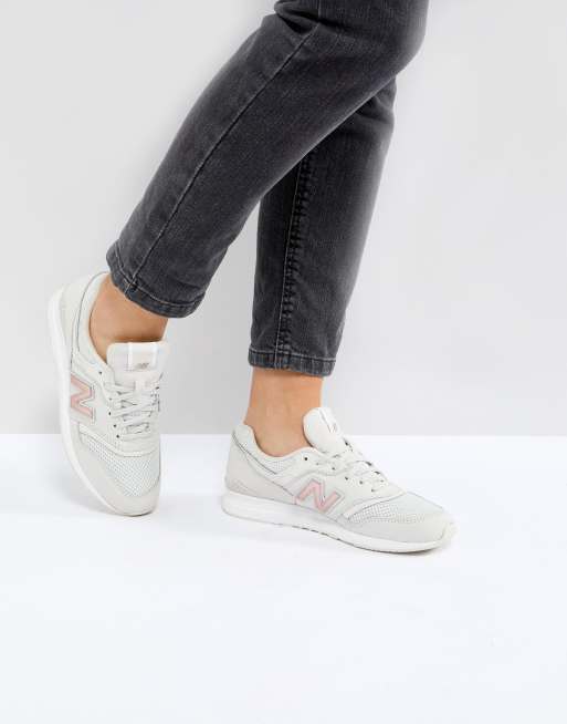 New Balance 697 Trainers In White And Gold | ASOS