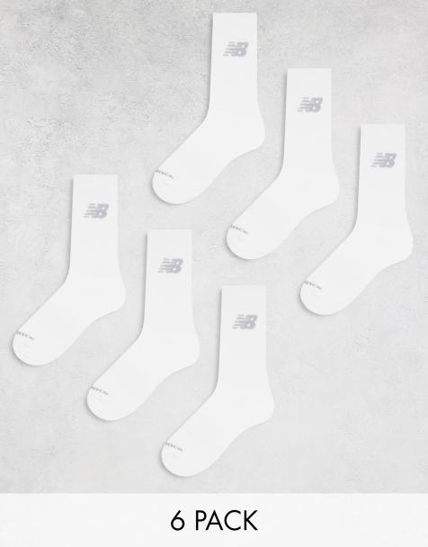 New Balance – 6er-Pack Crew-Sportsocken in Weiß - view 1