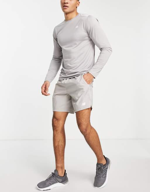 New Balance – 7 inch – Askgrå shorts – Endast hos ASOS, 3 av 4