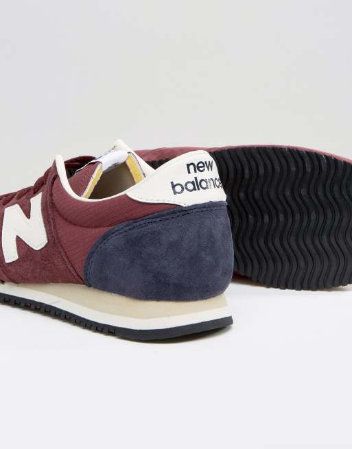 New balance 420 baskets en daim sale bordeaux