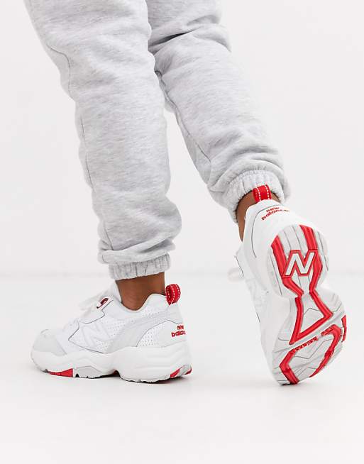 New Balance 708 chunky sneakers in white & grey New Balance 708 chunky sneakers in white & grey