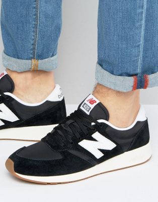 new balance 70s running 420 trainers in black