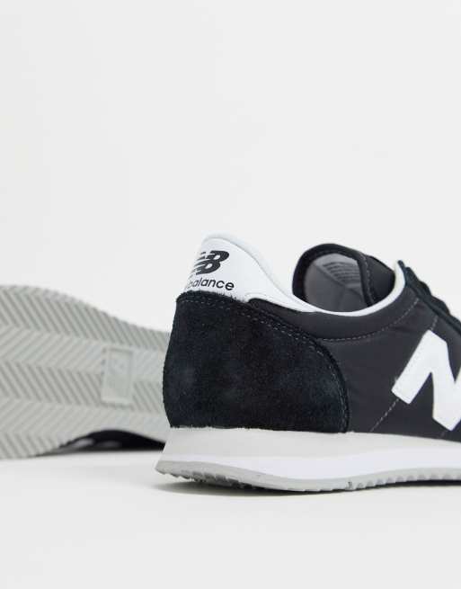 New balance u220 outlet trainers black white grey