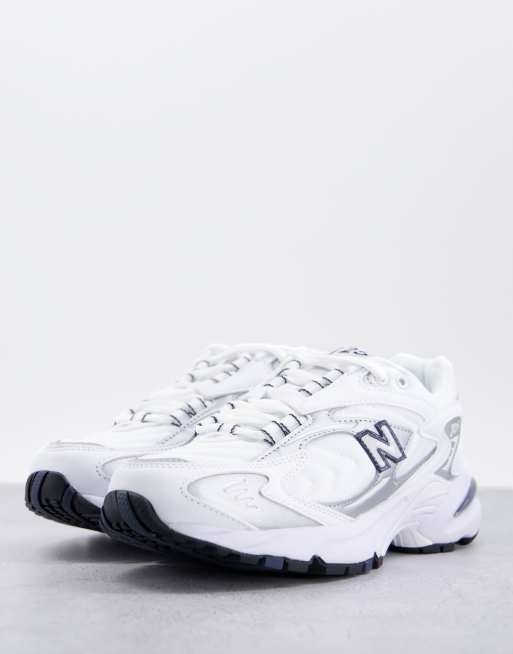 New Balance 725 premium sneakers in white and silver, 4 of 4