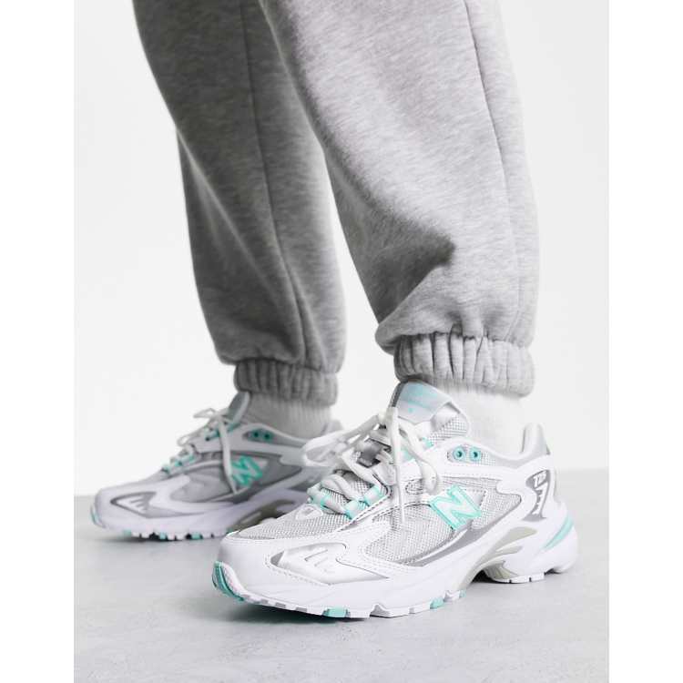 New Balance 725 trainers in grey and aqua green | ASOS