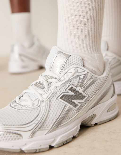 New Balance - 740 - Baskets - Blanc et argenté