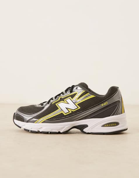 New Balance - 740 - Baskets - Noir et jaune - view 1