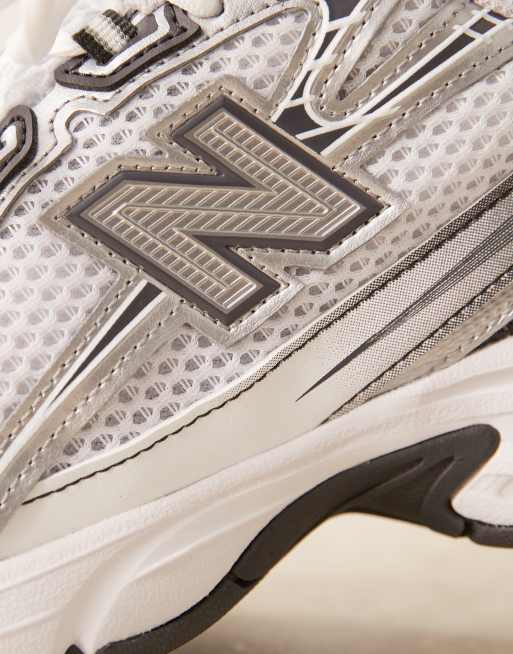New Balance – 740 – Biało-srebrne buty sportowe unisex, 3 z 5