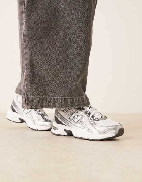 New Balance - 740 - Hvide og sølvfarvede unisex-sneakers - view 1