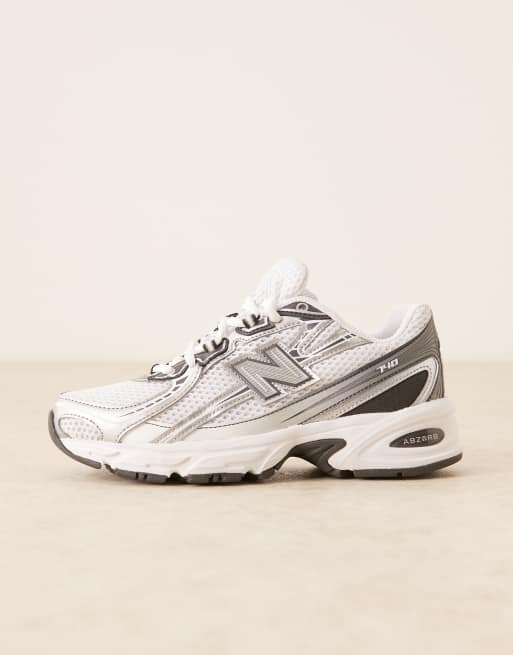 New Balance - 740 - Hvide og sølvfarvede unisex-sneakers, 2 af 5