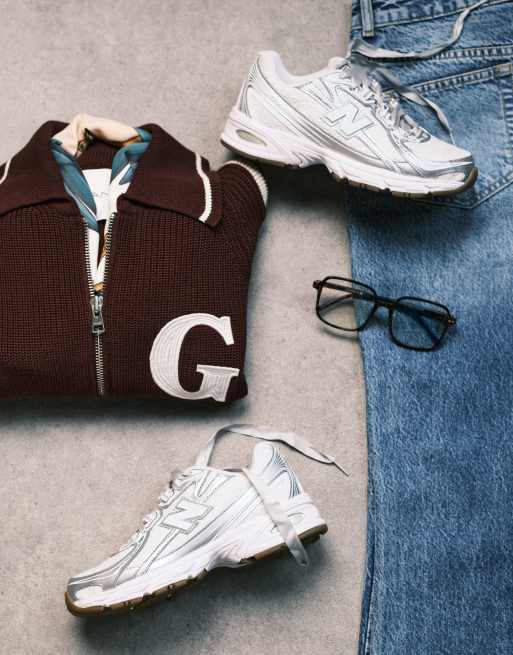 New Balance 740 lace sneakers in white - Exclusive to ASOS, 5 of 5