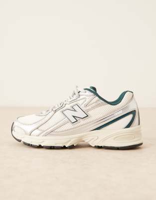  740 metallic unisex trainers  and dark green