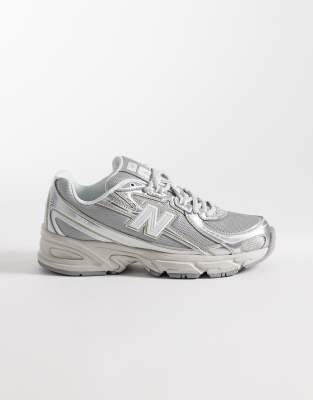 New Balance - 740 - Sneaker in Metallic-Silber