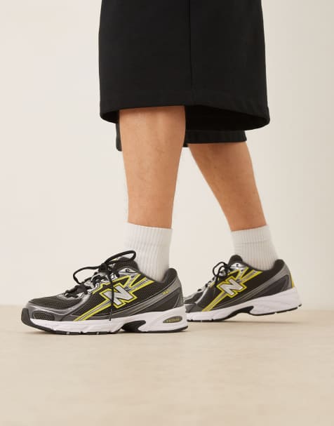 New Balance – 740 – Sneaker in Schwarz und Gelb - view 1