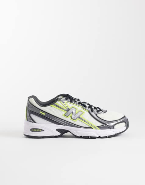 New Balance – 740 – Sneaker in Weiß, Grau und Gelb - view 1