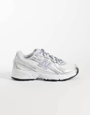 Sneaker zum Schnüren in weißer Spitze und Flieder Weiß 38