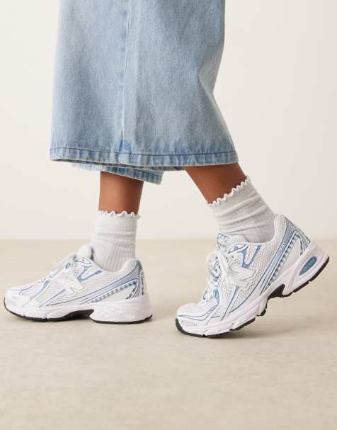 New Balance 740 sneakers in blue gingham - Exclusive to ASOS - view 1