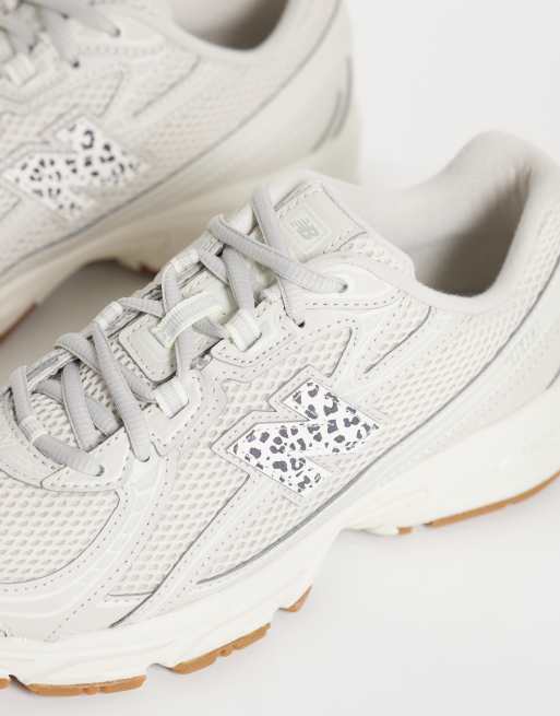New Balance 740 sneakers in cream and leopard print, 4 of 5
