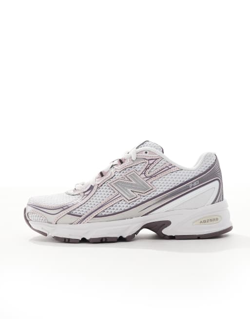 New Balance 740 sneakers in silver and pink