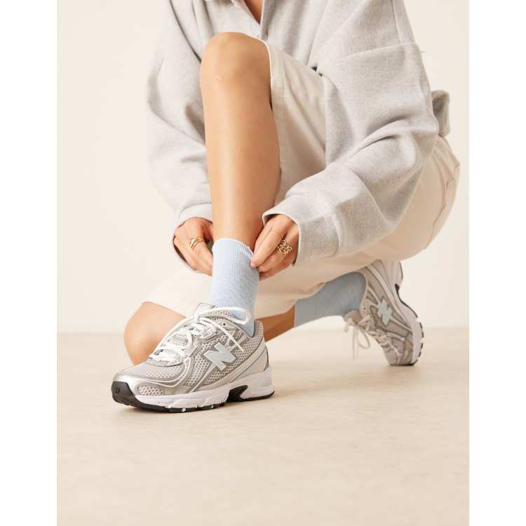 新品未使用　箱あり　New Balance 740 21cm New Balance 740 sneakers in white and silver | ASOS